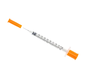 Insulin Syringe with Standard Fixed Needle - 29Gx13mm (1mL)