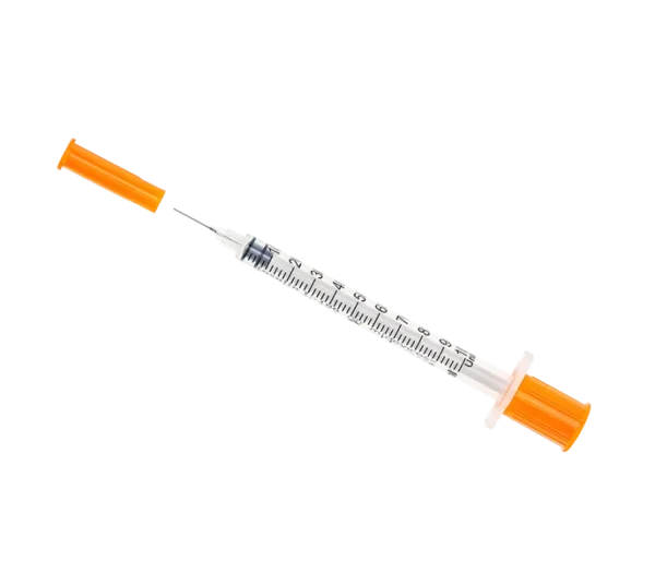 Insulin Syringe with Standard Fixed Needle - 29Gx13mm (1mL)